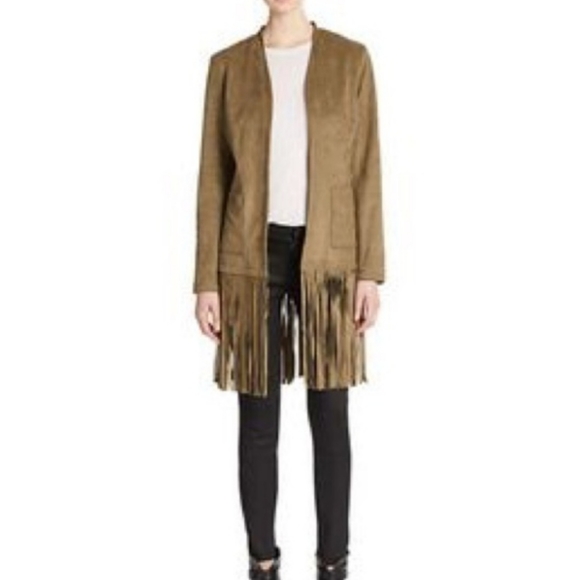 Saks Fifth Avenue Jackets & Blazers - Suede Fringe Jacket